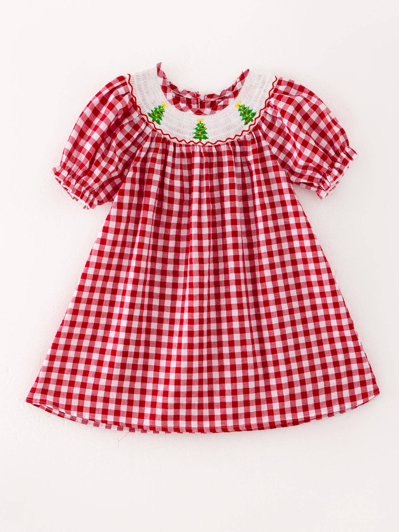 Smocked Christmas Tree Dress