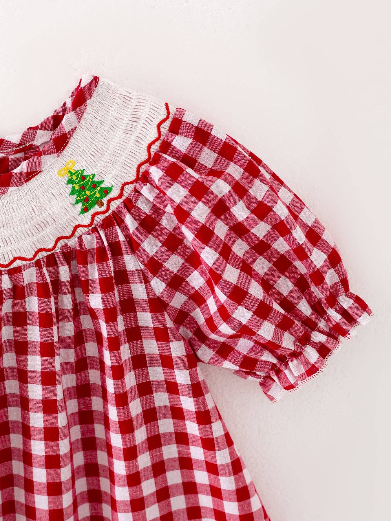 Smocked Christmas Tree Dress