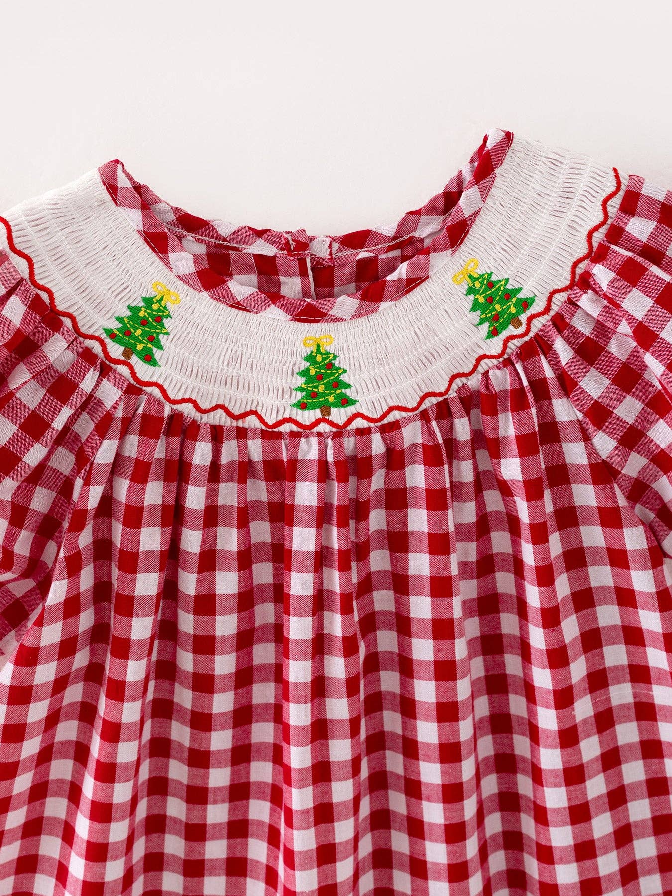 Smocked Christmas Tree Dress