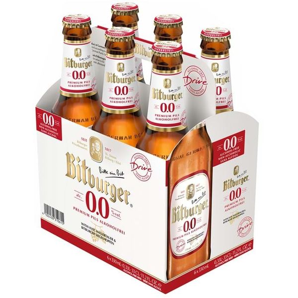 Bitburger NA 6 Pack Bottles