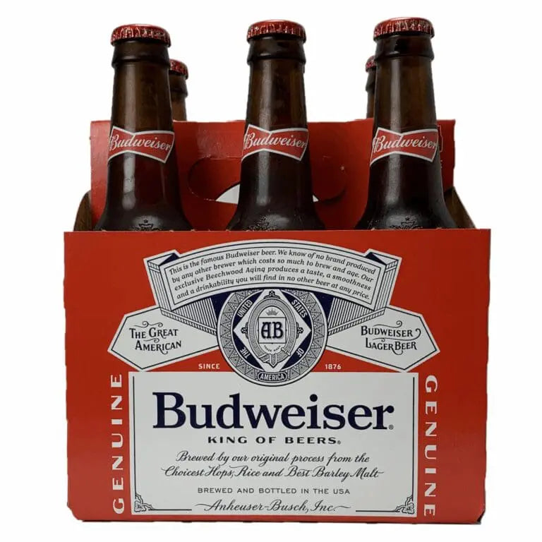 Budweiser 6 Pack Bottles