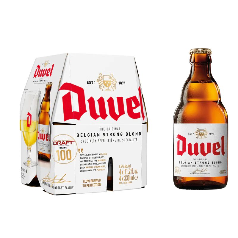 Duvel 4 Pack Bottles