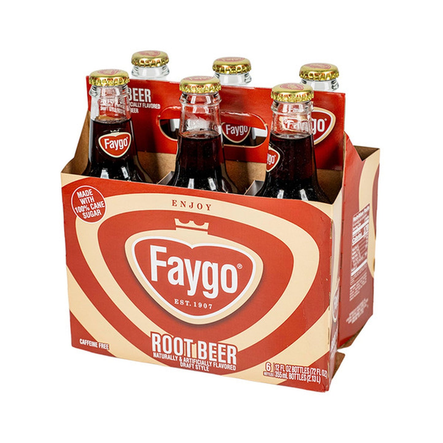 Faygo Root Beer 6 Pack Bottles