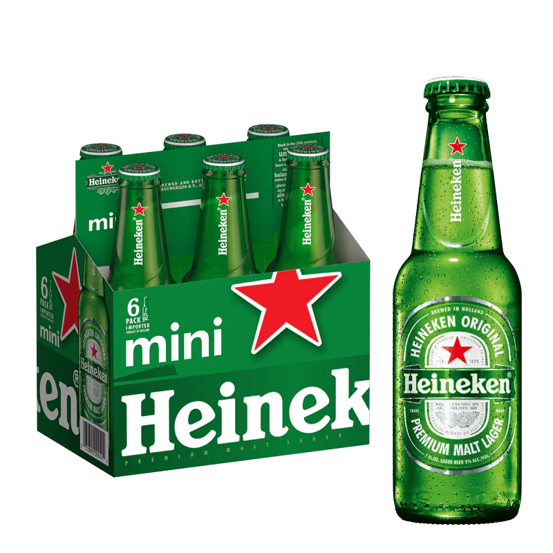 Heineken Mini Bottles 6 pack