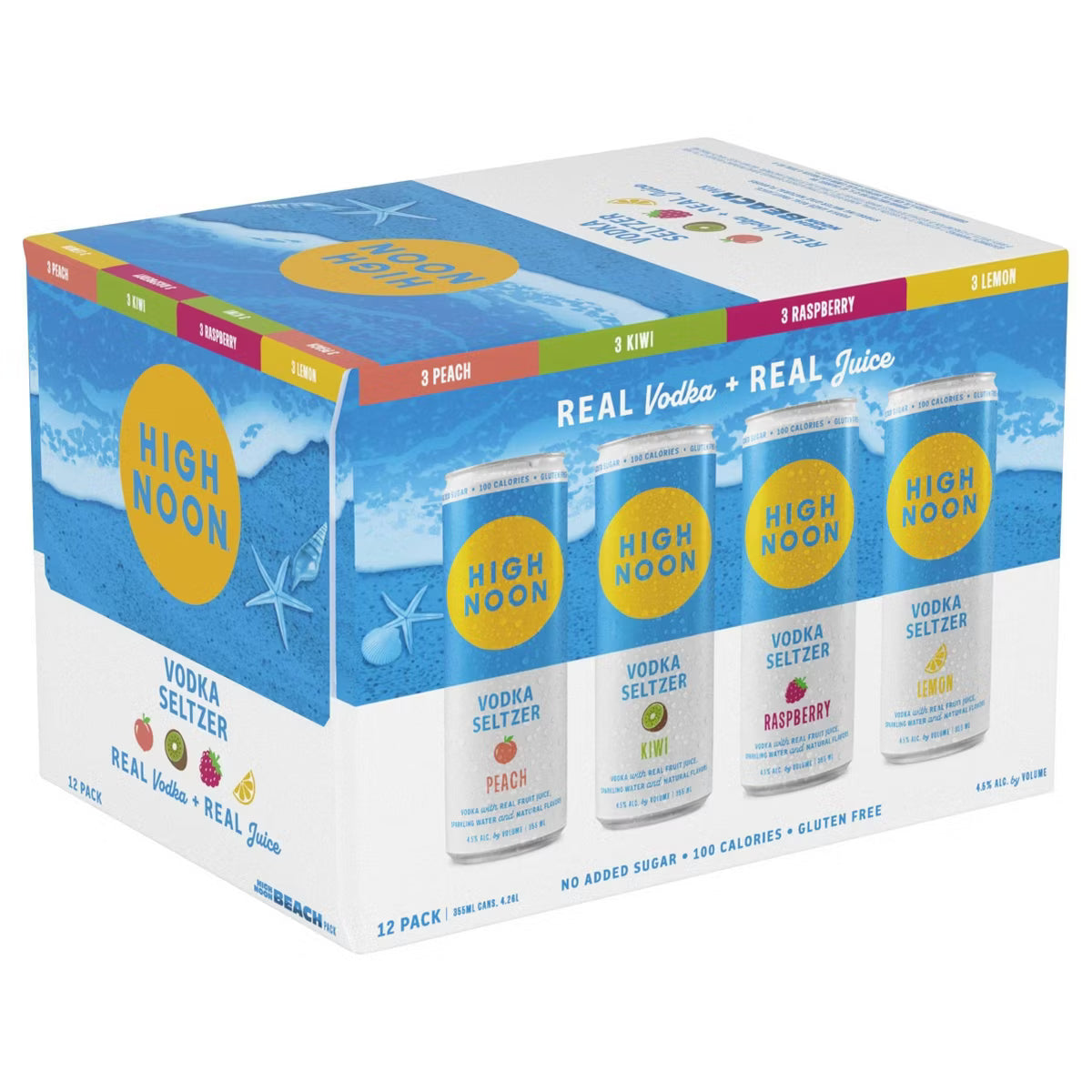 High Noon Vodka Juice Beach Variety 12 Pack Cans