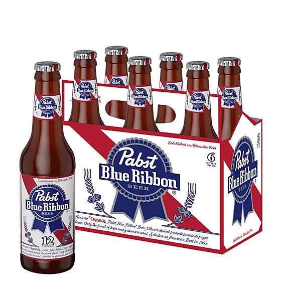 Pabst Blue Ribbon 6 Pack Bottles