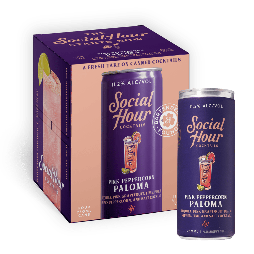 Social Hour - Paloma Pink Peppercorn 4 Pack Cans