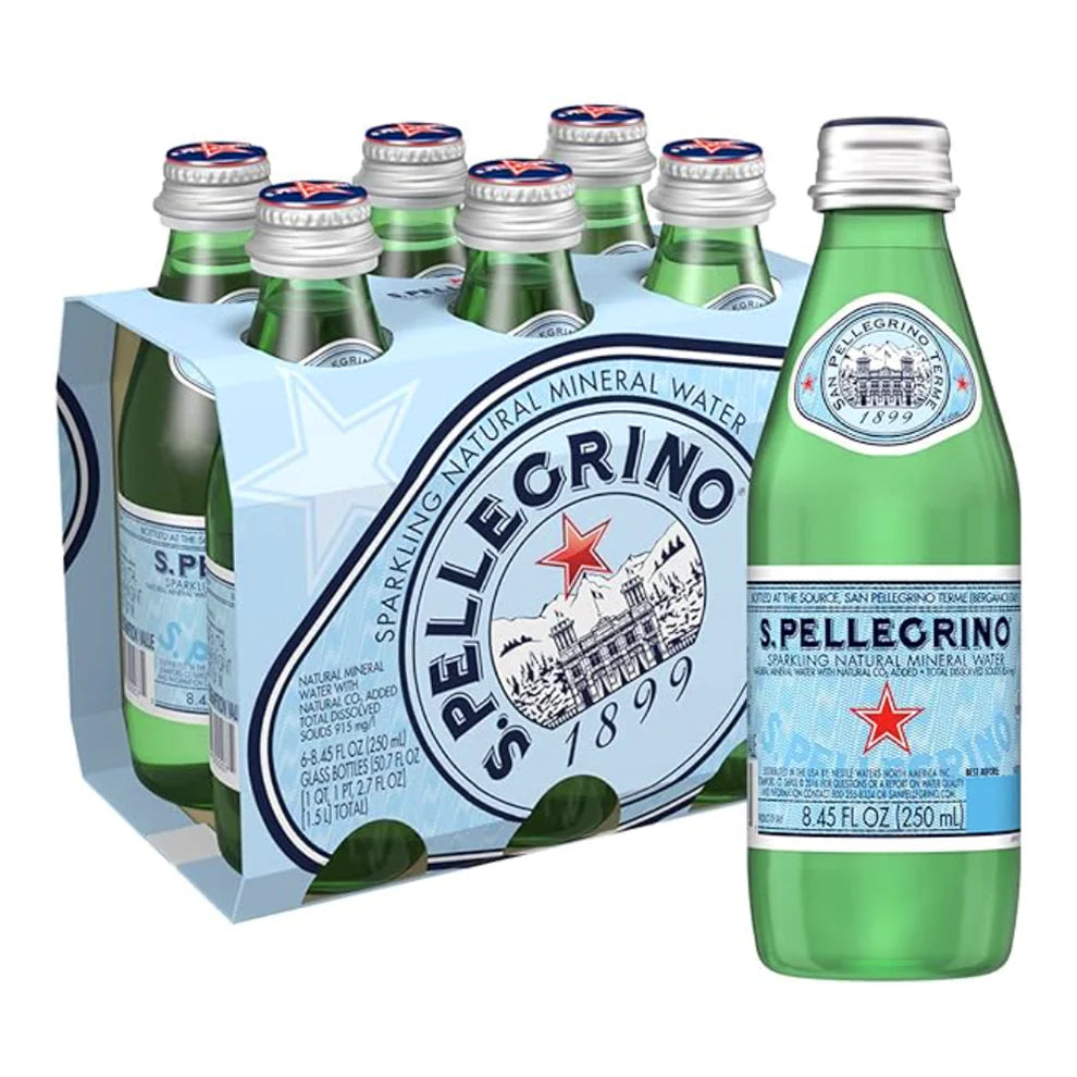 San Pellegrino 6 pack 8oz Bottles