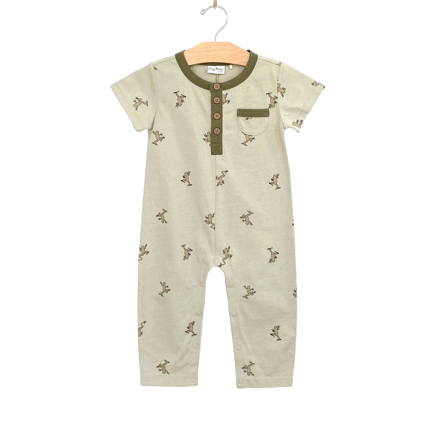 Frog Henley Romper