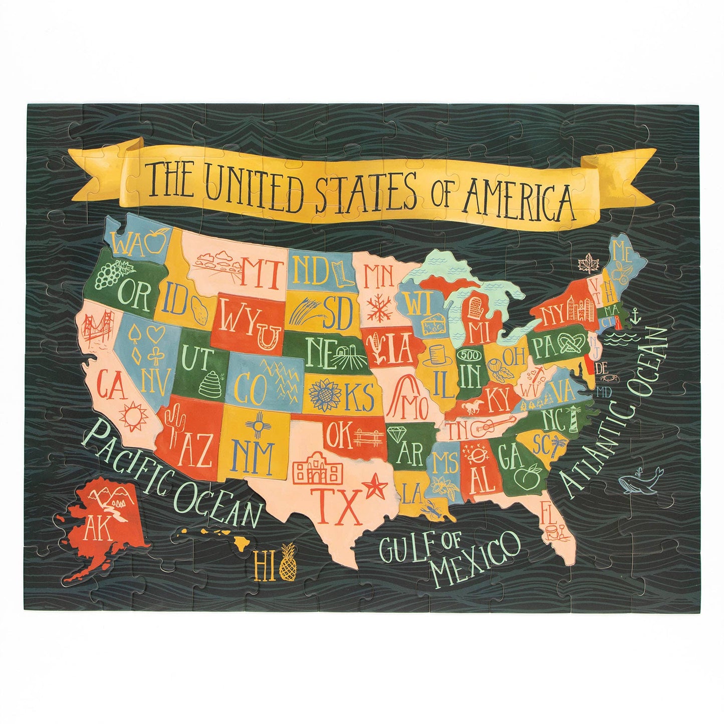 The United States of America - 110 Piece Kids Jigsaw Puzzle