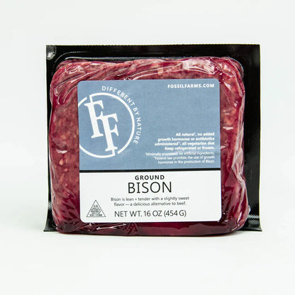 Bison Ground 1lb - Fossil Farms