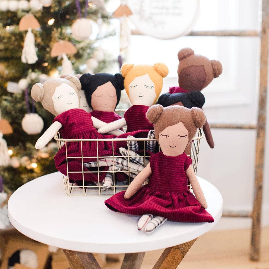Charlotte Heirloom Doll in Ruby Red
