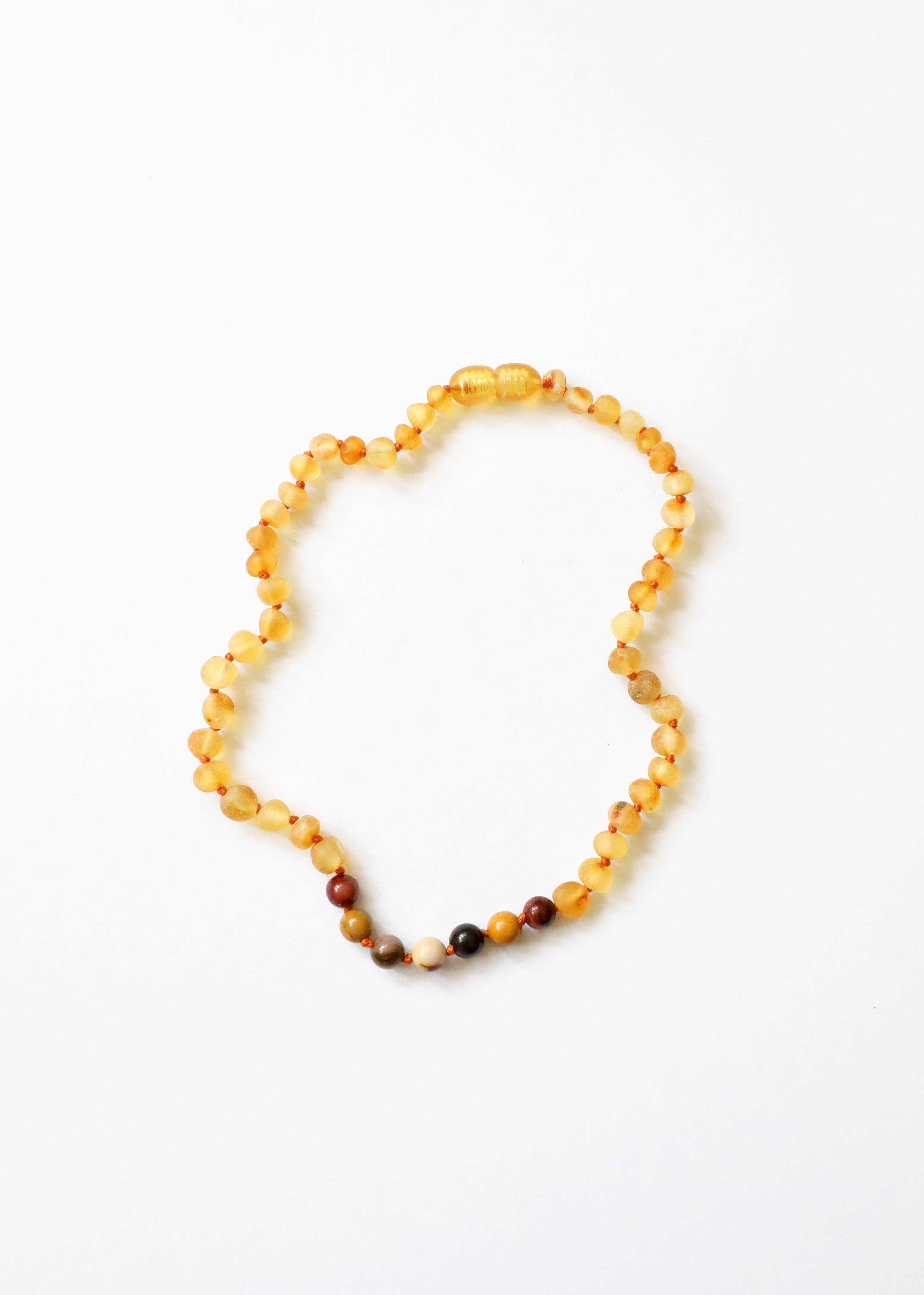 Raw honey clearance amber teething necklace